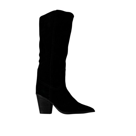 Blondo Women's Waterproof Suede Willow Western Tall Boot Black Size 8.5 NWT - Picture 6 of 14